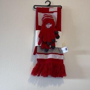 Ohio State Scarf and Gloves Set